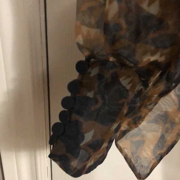 Wrap style sheer party top - Picture 4 of 7